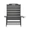 Flash Furniture Gray Adjustable Chaise Lounger with Cupholder LE-HMP-2017-414-GY-GG - alternate 6